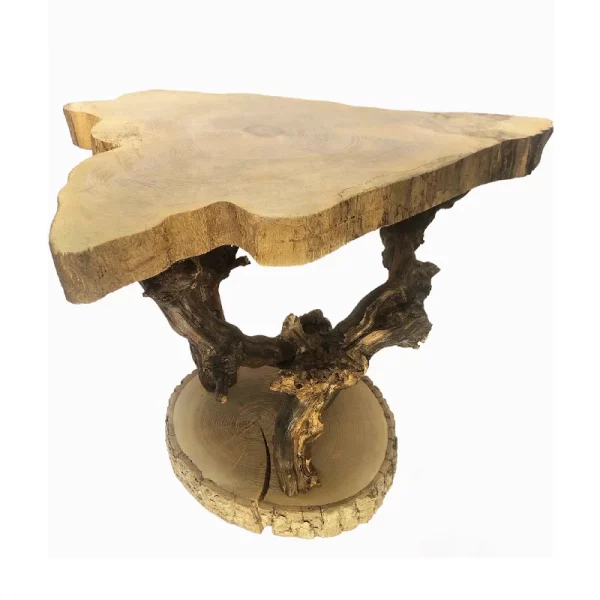 Table guéridon en ceps de vigne