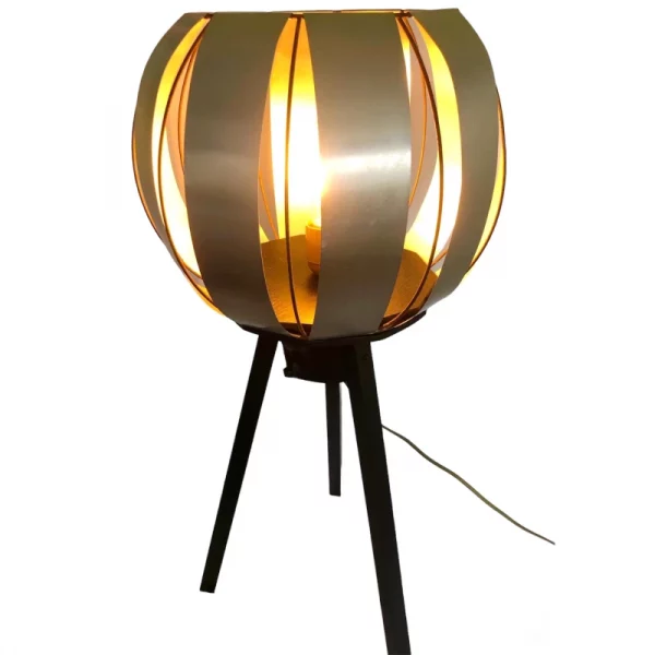 Lampe trépied boule