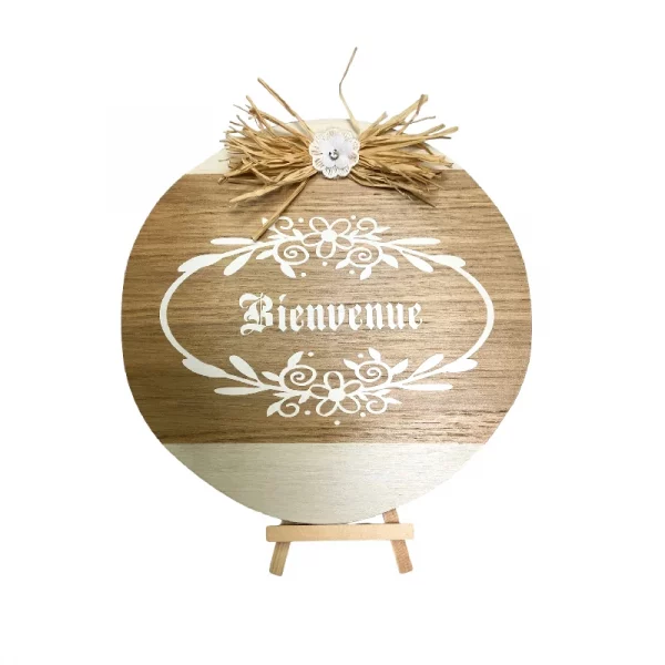 Cercle bienvenue sur trépied