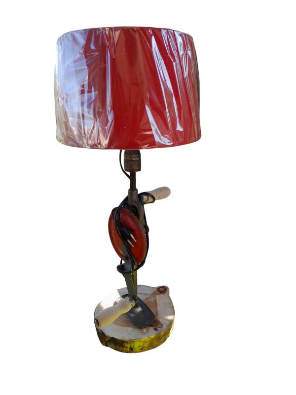 Lampe chignole avec abat jour